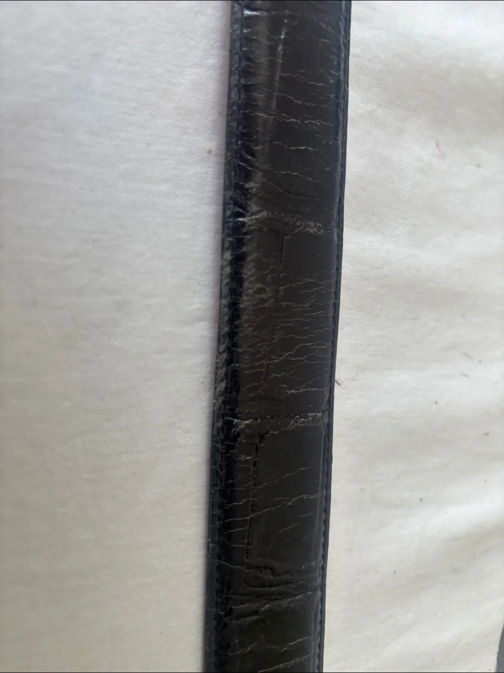 Onyx Black and Brown Leather Strap with Silver Accent Brighton Year 1993